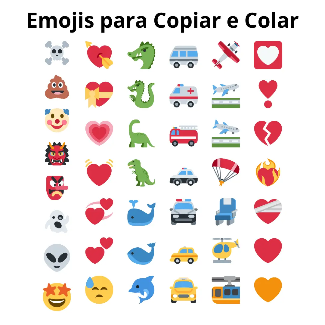 Emojis para Copiar ⭐❤️ | Bonitos e Diferentes 😂😍☠💮 Emojis para Copiar e Colar
